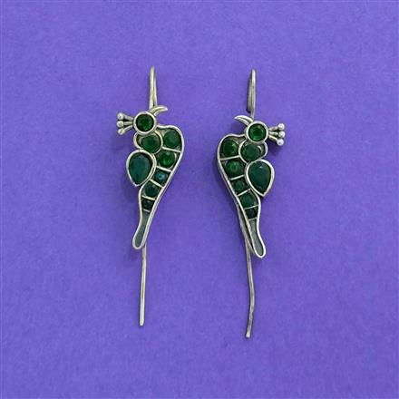 Hoops Earring With Oxidised Plating