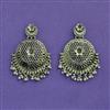 Classic Earring With Oxidised Plating