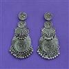 Classic Earring With Oxidised Plating