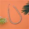 Western Long Necklace With Rhodium Plating Pearl Size 12mm