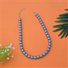 Western Long Necklace With Rhodium Plating Pearl Size 12mm