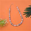 Western Long Necklace With Rhodium Plating Pearl Size 12mm