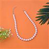 Western Long Necklace With Rhodium Plating Pearl Size 12mm