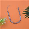 Western Short Necklace With Rhodium Plating Pearl Size 8mm