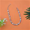 Western Short Necklace With Rhodium Plating Pearl Size 8mm