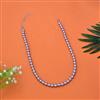 Western Long Necklace With Rhodium Plating Pearl Size 8mm