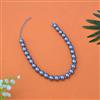 Western Short Necklace With Rhodium Plating Pearl Size 12mm