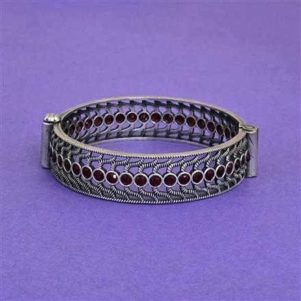 Classic Kada With Oxidised Plating