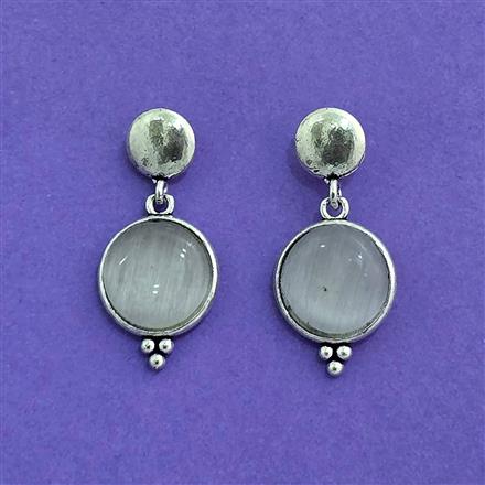 Classic Earring With Oxidised Plating