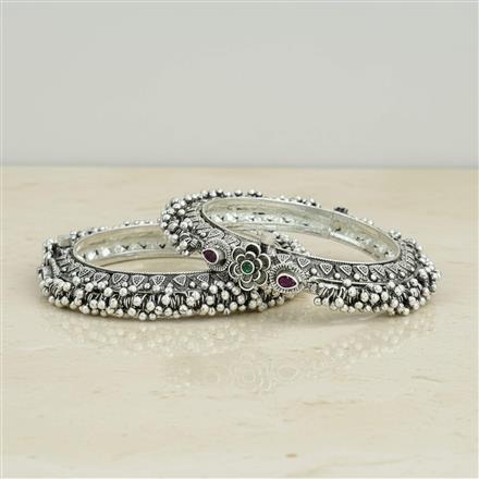 Openable Bangles With Oxidised Plating
