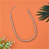 Western Long Necklace With Rhodium Plating Pearl Size 10mm