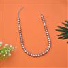 Western Long Necklace With Rhodium Plating Pearl Size 10mm