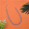 Western Long Necklace With Rhodium Plating Pearl Size 10mm