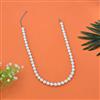 Western Long Necklace With Rhodium Plating Pearl Size 10mm