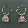 Oxidised Jhumki With Oxidised Plating