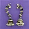 Oxidised Earcuff With 2 Tone Plating