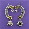 Oxidised Earcuff With 2 Tone Plating