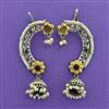 Oxidised Earcuff With 2 Tone Plating