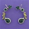Oxidised Classic Earring With 2 Tone Plating