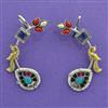 Oxidised Classic Earring With 2 Tone Plating