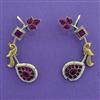 Oxidised Classic Earring With 2 Tone Plating