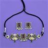 Oxidised Classic Necklace With 2 Tone Plating
