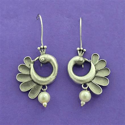 Classic Earring With Oxidised Plating