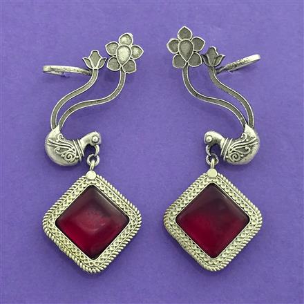 Classic Earring With Oxidised Plating