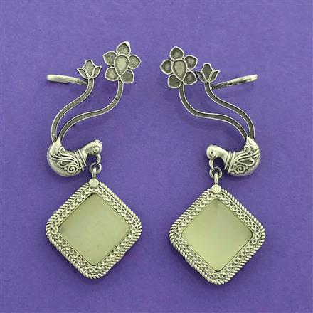 Classic Earring With Oxidised Plating