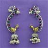 Oxidised Earcuff With 2 Tone Plating