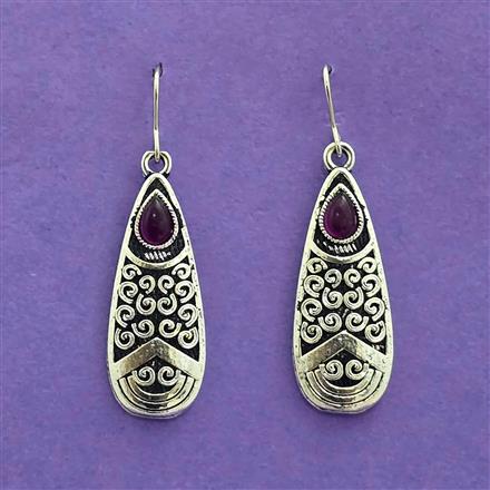 Delicate Earring With Oxidised Plating