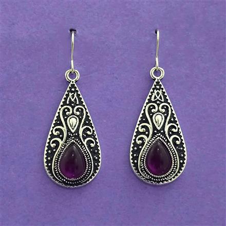Delicate Earring With Oxidised Plating