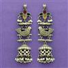 Jhumki With Oxidised Plating