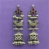 Jhumki With Oxidised Plating