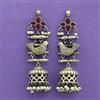 Jhumki With Oxidised Plating