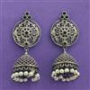 Classic Earring With Oxidised Plating