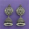 Classic Earring With Oxidised Plating