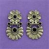 Delicate Earring With Oxidised Plating