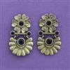 Delicate Earring With Oxidised Plating