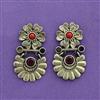 Delicate Earring With Oxidised Plating