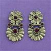 Delicate Earring With Oxidised Plating
