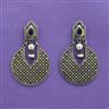 Classic Earring With Oxidised Plating