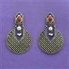 Classic Earring With Oxidised Plating