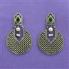 Classic Earring With Oxidised Plating