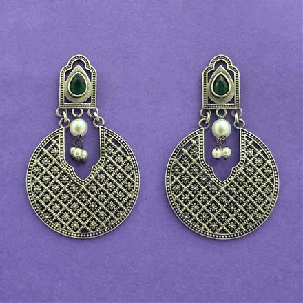 Classic Earring With Oxidised Plating