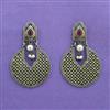 Classic Earring With Oxidised Plating