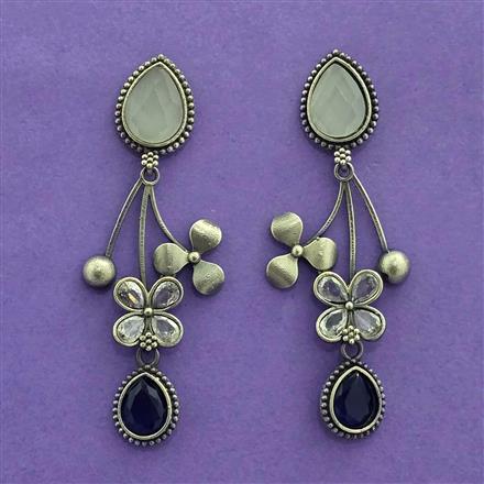 Classic Earring With Oxidised Plating