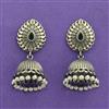 Jhumki With Oxidised Plating