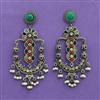 Classic Earring With Oxidised Plating