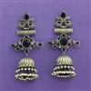 Jhumki With Oxidised Plating